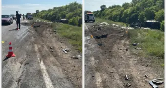 «КамАЗ» со взрывчаткой и легковушка столкнулись лоб в лоб в Акмолинской области: два человека погибли на месте