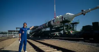 На Байконуре вывезли ракету «Союз-2.1а» с пилотируемым кораблем «Союз МС-29»