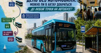 День без автомобиля: можно ли в Актау добраться до любой точки города на автобусе?