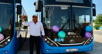 Новые автобусы будут курсировать в Мунайлинском районе