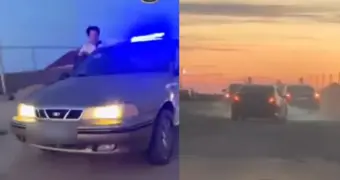 Без прав и с полицейской «мигалкой»: в Бейнеу выявили кортеж с многочисленными нарушениями ПДД