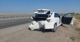 В Актау произошло массовое ДТП – участники более шести часов ждут полицию