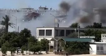 Густой дым в районе набережной встревожил жителей Актау