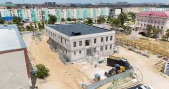 Центральная городская библиотека строится в Жанаозене