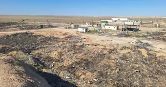 Свалку в Жетыбае полностью потушили после нескольких дней тления