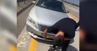 Казахстанец решил исчезнуть с радаров полиции с помощью скотча (видео)