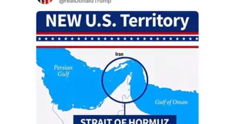 Трамп перекроил карту мира и назвал Ормузский пролив «новой территорией США»