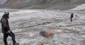 Человеческие останки нашли на леднике в Казахстане: что известно