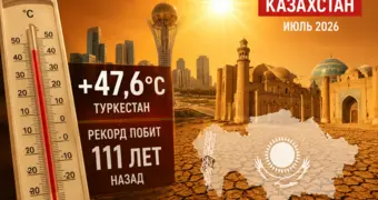 Жара переписала климатическую историю Казахстана: рекорд, державшийся 111 лет, рухнул
