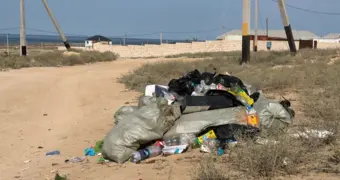 Мусор под окнами: жители пригорода Актау потребовали от властей навести порядок