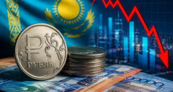 Рубль стал головной болью для бизнеса в Казахстане: что выяснил Нацбанк