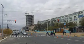 В Актау водитель Kia Rio сбил двух пешеходов