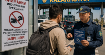 На границе Казахстана появилось необычное предупреждение для иностранцев