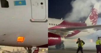 Огонь вспыхнул внутри самолета FlyArystan в аэропорту Алматы: есть пострадавший