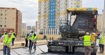 В Актау благоустраивают 20-й и 20А микрорайоны