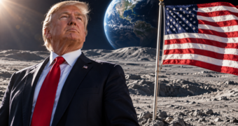 Земли оказалось мало: Трамп заявил, что Луна принадлежит США