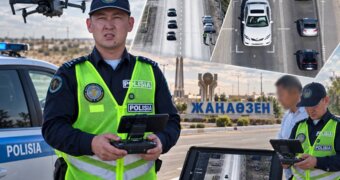 Водителей Жанаозена взяли под контроль с воздуха