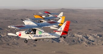 Российские пилоты на малых самолетах посетили Актау в рамках экспедиции «Вызов Каспия»