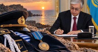 Выжившие в трагедии на Каспии получили медали «Ерлігі үшін»