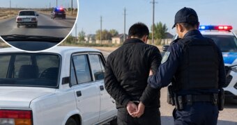 Погоня и задержание: в Бейнеу водитель без прав пытался скрыться от полиции