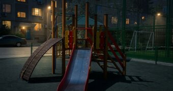Жители 15 микрорайона Актау пожаловались на отсутствие освещения на детских и футбольных площадках