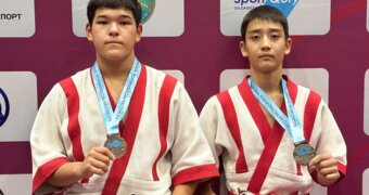 Юные спортсмены из Мангистау завоевали медали чемпионата Казахстана по қазақ күресі