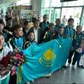 Победителей чемпионата мира по ушу встретили в актауском аэропорту