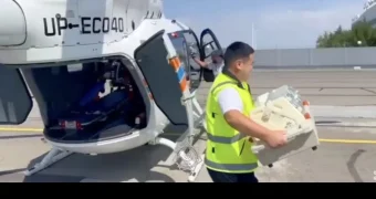 Счет на минуты: младенца доставили в больницу вертолётом МЧС