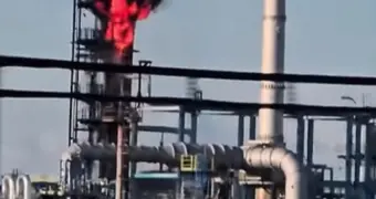 На битумном заводе в Мангистау произошло возгорание