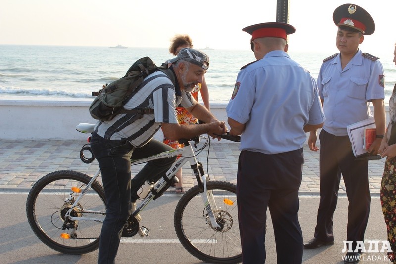 Задержанных велосипедистов штрафовали на 9 910 тенге