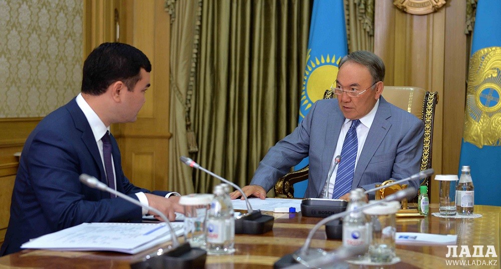 Встреча Нурсултана Назарбаева и Жениса Касымбека