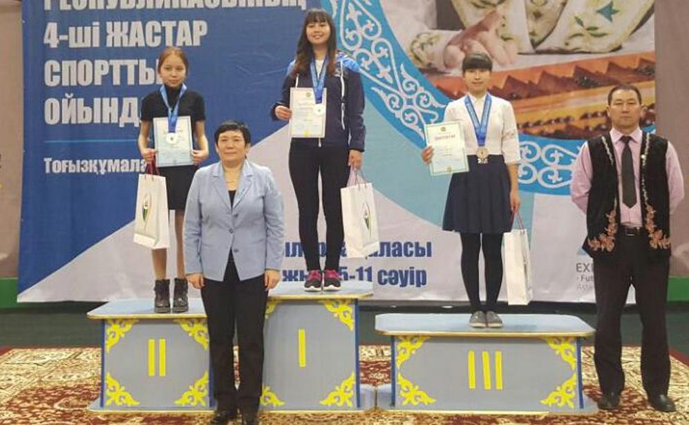 Аксана Жумабаева - чемпионка игр. Фото предоставлено Г.Жакиевой