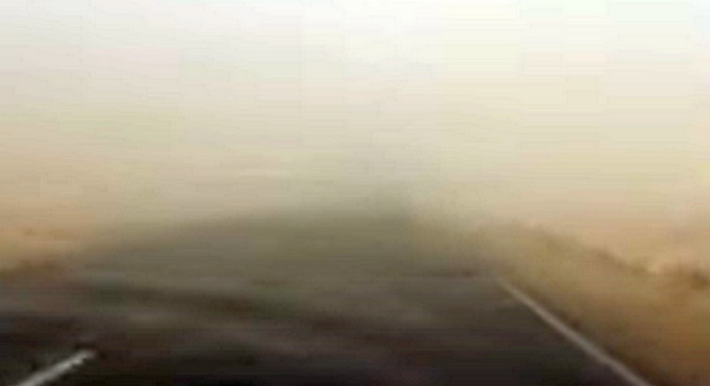 Пыльная буря поднялась в Мангистау