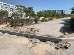 Бордюры и тротуарные дорожки 5 мкр. ВИДЕО