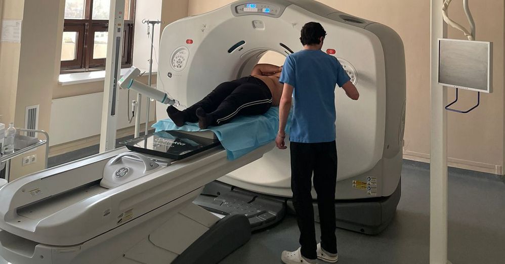 Обследование на томографе. Фото предоставлено пресс-службой онкоцентра