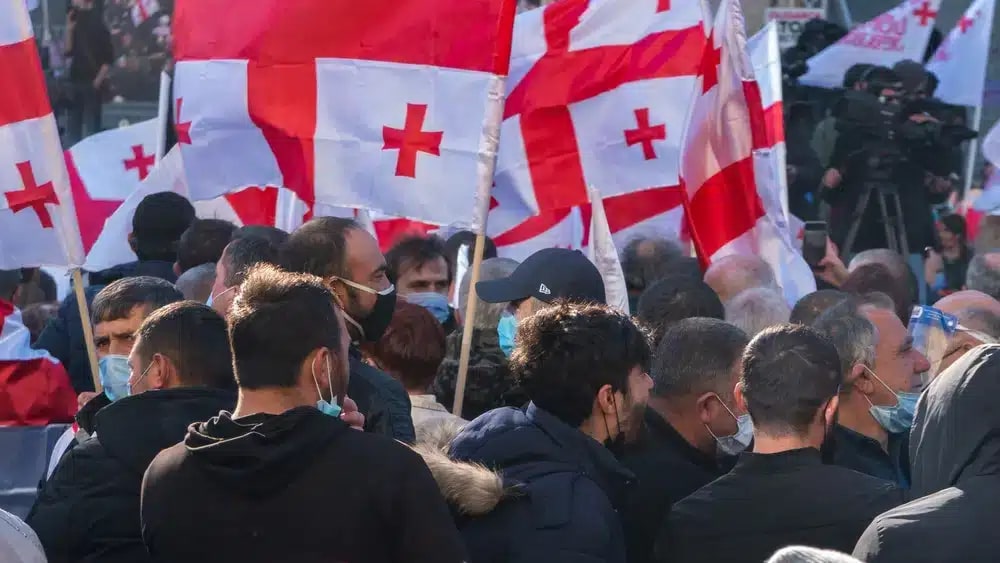 В Грузии продолжаются протесты против закона об иноагентах. Фото: Shutterstock