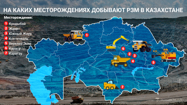 Казахстан выявил новые богатства: редкоземельные металлы, уголь и золото