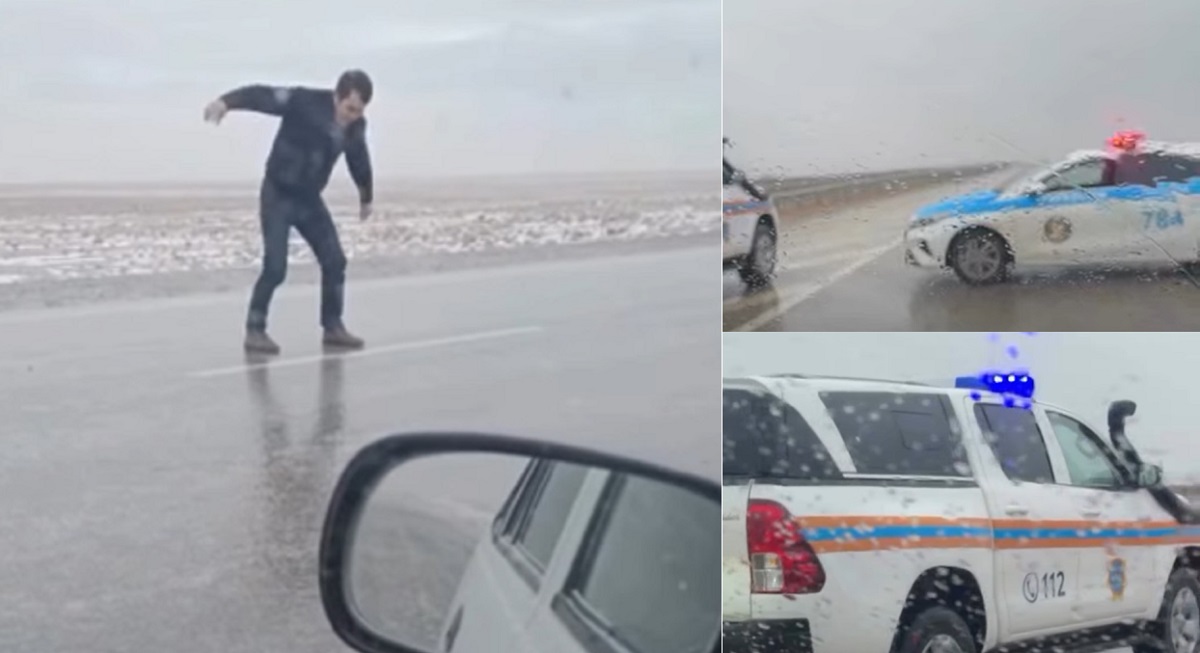 Что творится на трассах в непогоду: жители Мангистау делятся видео в соцсетях