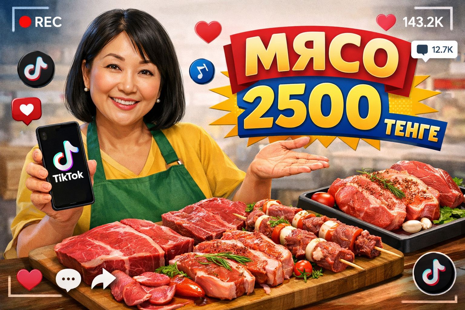 Жительница Актау продавала несуществующее мясо