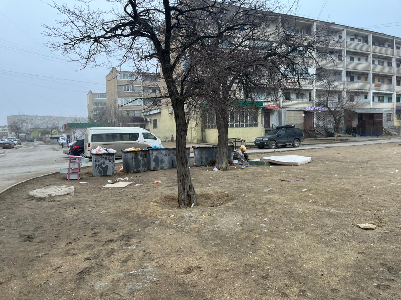 Жители Актау просят благоустроить мусорки