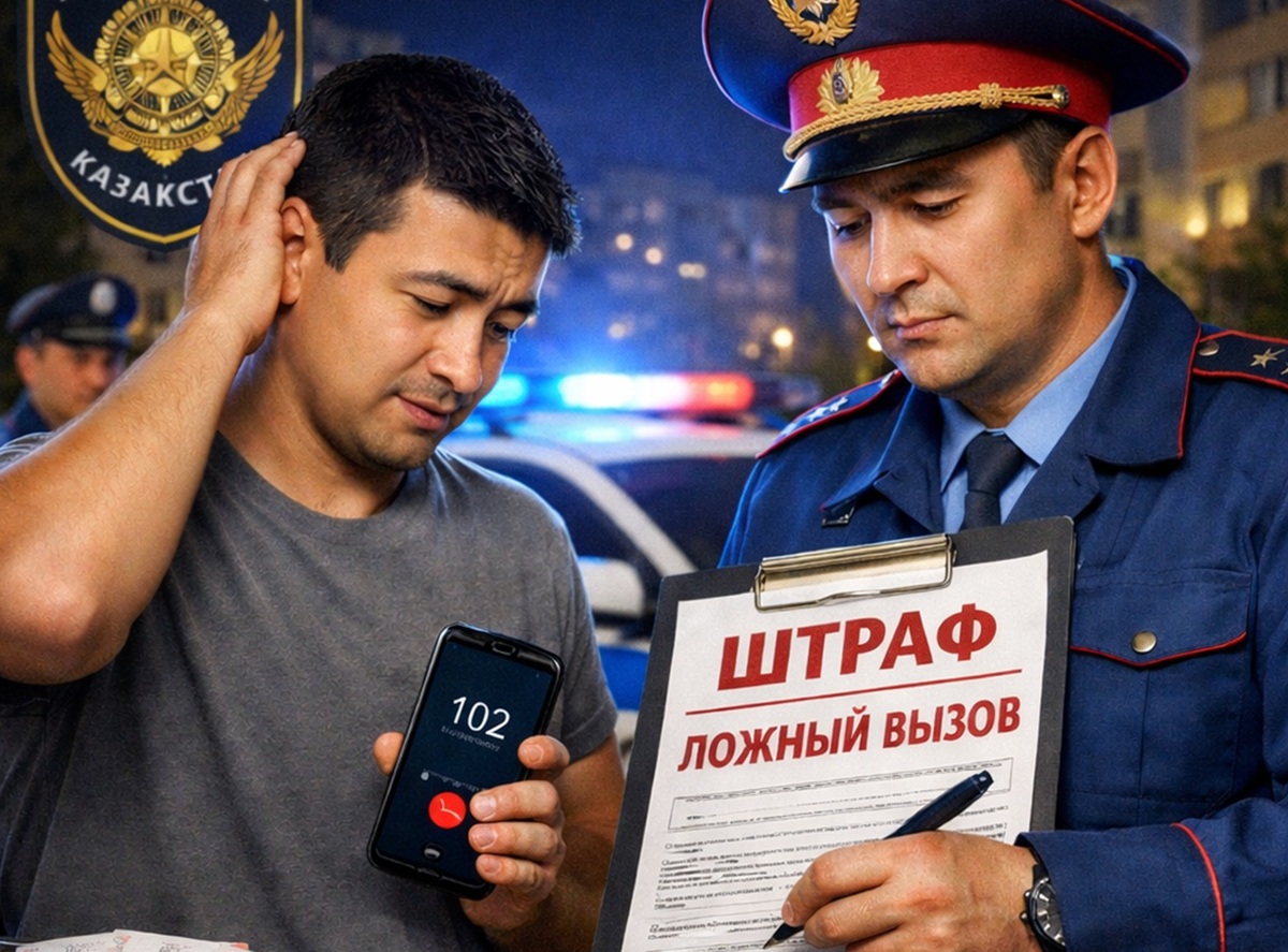 Житель Актау получил штраф за ложный вызов  полиции