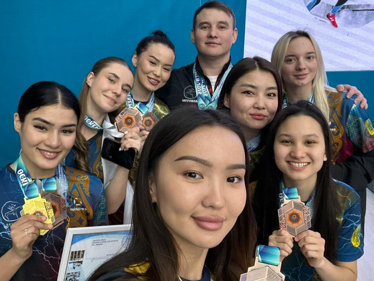 Женская сборная ДЧС Мангистау в тройке лидеров чемпионата республики по пожарно-спасательному спорту