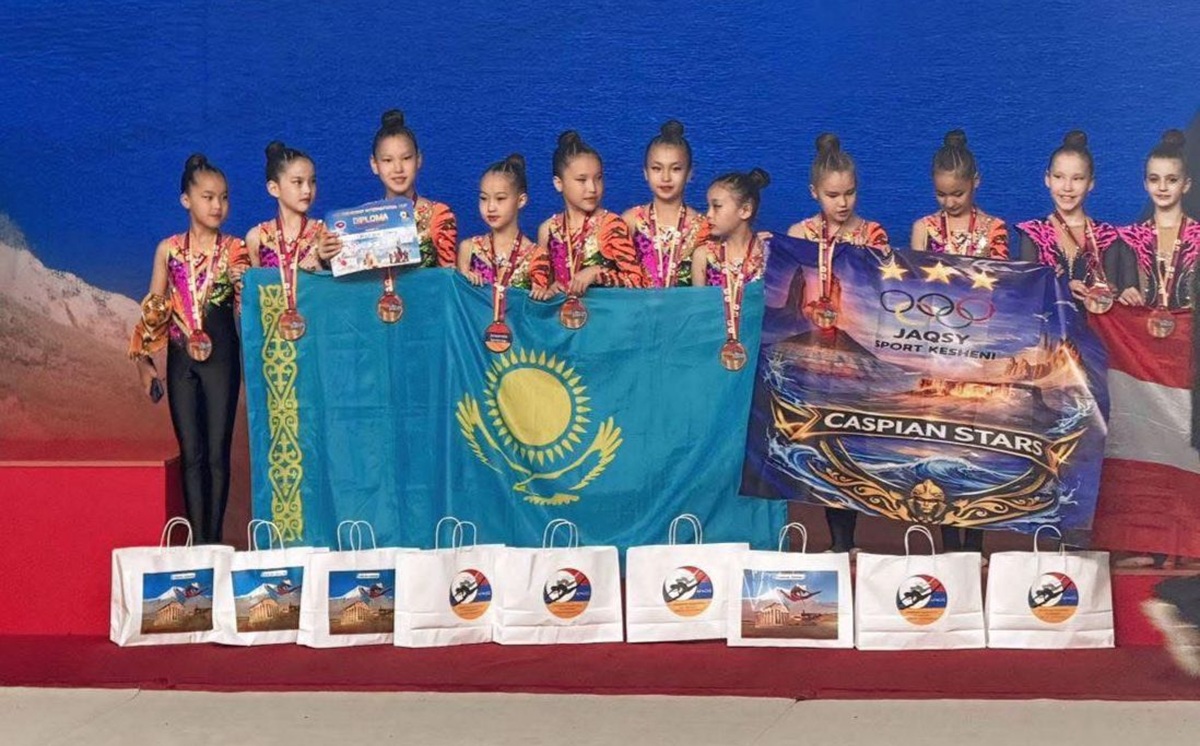 Гимнасты из Жанаозена заняли призовое место на международных соревнованиях в Ереване
