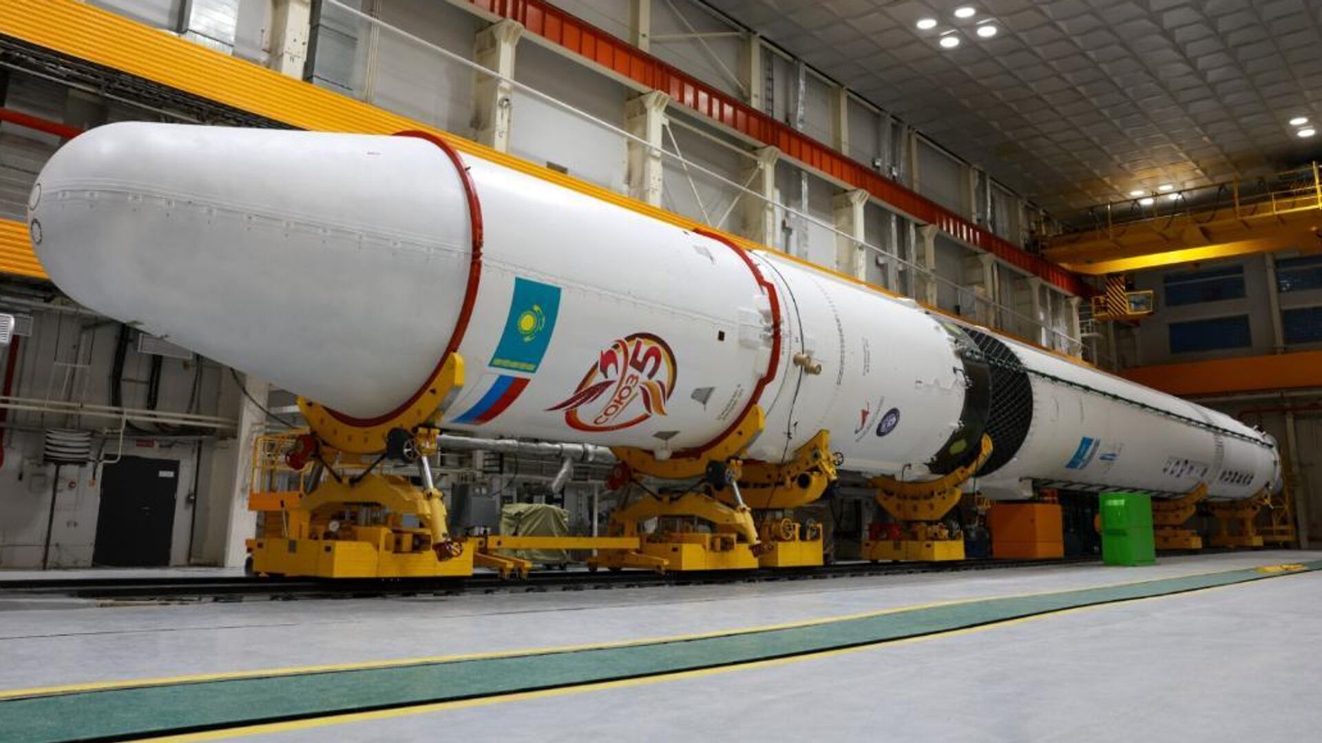 Ракета "Союз-5" установлена на Байконуре для первого пуска проекта "Байтерек"