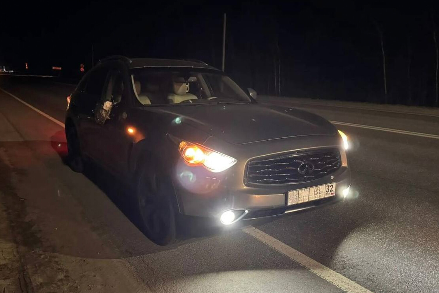 Infiniti, Hyundai и Toyota поочередно переехали человека на трассе