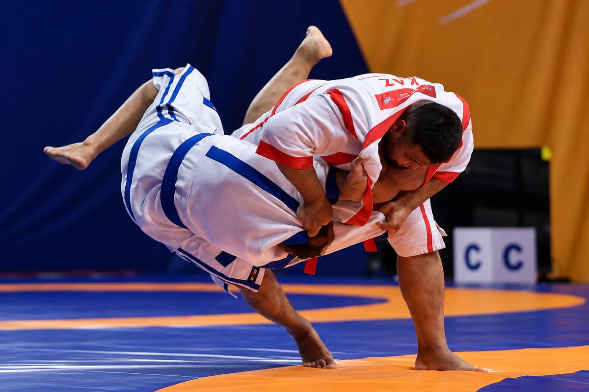 Mangystau wrestler wins silver at the World Nomad Games