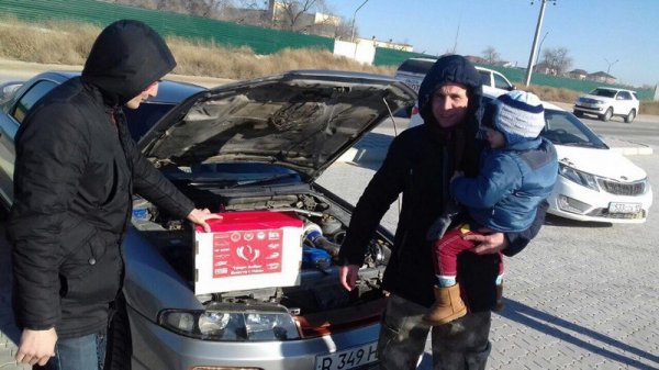 Автомобилисты Актау провели благотворительную акцию