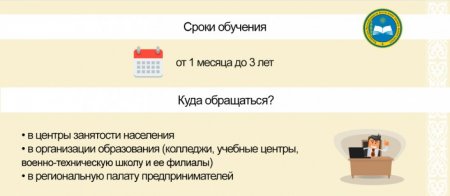 Как бесплатно обучиться рабочей профессии в Казахстане