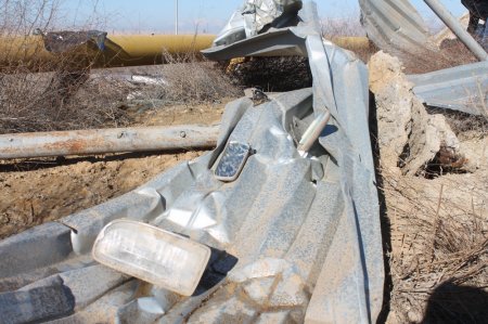 В Актау пьяный водитель внедорожника врезался в ограждение водозаборного канала ТОО «МАЭК-Казатомпром»