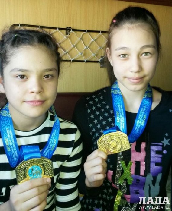 Юные спортсменки из Актау завоевали весь комплект медалей на республиканском турнире в Актобе